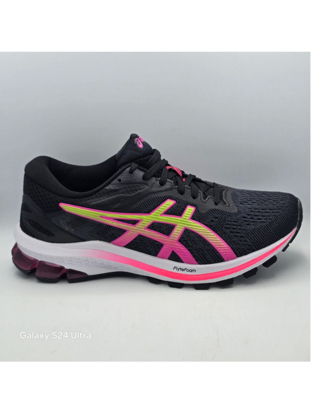 ASICS Women's GT-1000 10 Running Shoe, 6.5 US , Black/Hot Pink